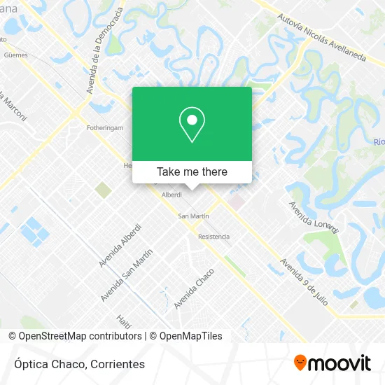 Óptica Chaco map