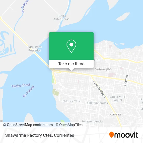Shawarma Factory Ctes map