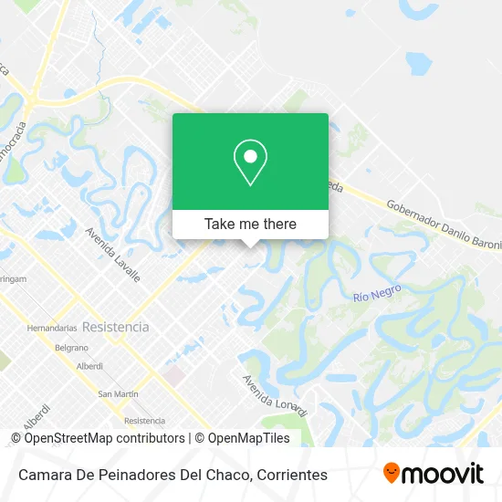 Camara De Peinadores Del Chaco map