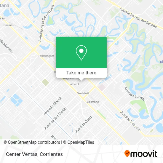 Center Ventas map