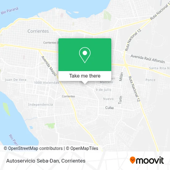 Autoservicio Seba-Dan map