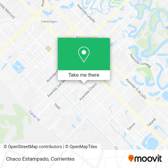 Chaco Estampado map
