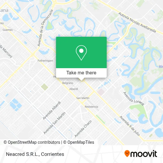 Neacred S.R.L. map