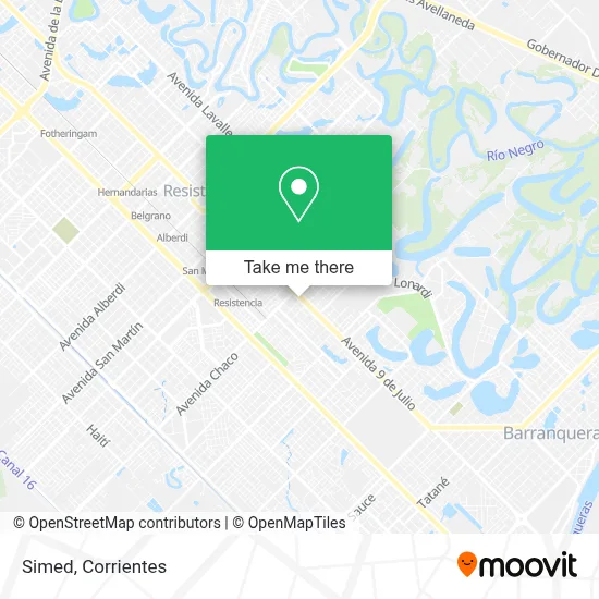 Simed map