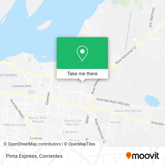 Pinta Express map