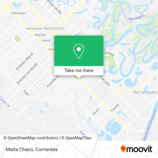 Malta Chaco map