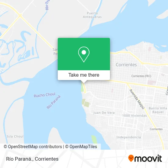 Río Paraná. map