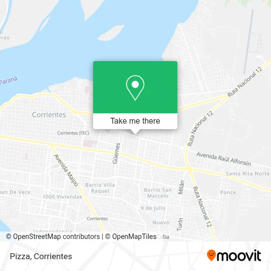 Pizza map