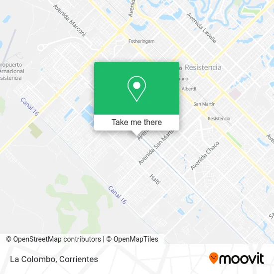 La Colombo map