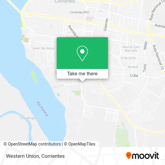 Western Union map