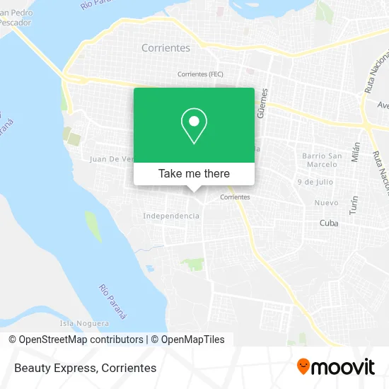 Beauty Express map