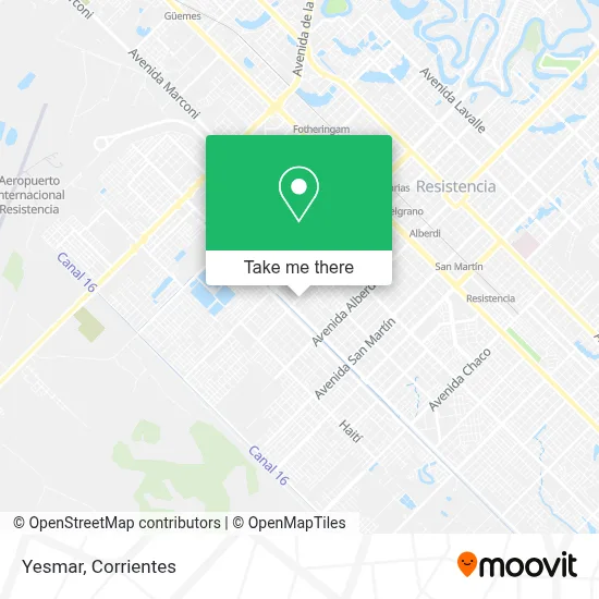 Yesmar map