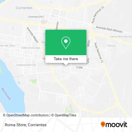 Roma Store map