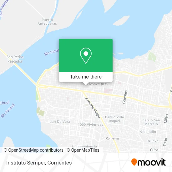 Instituto Semper map