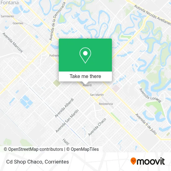 Cd Shop Chaco map