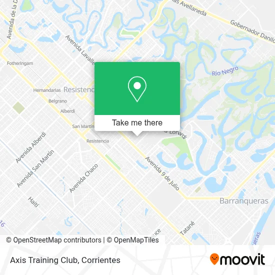 Axis Training Club map