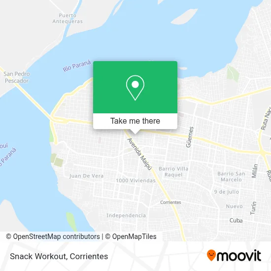 Snack Workout map