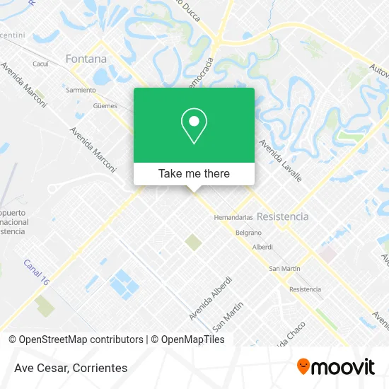 Ave Cesar map