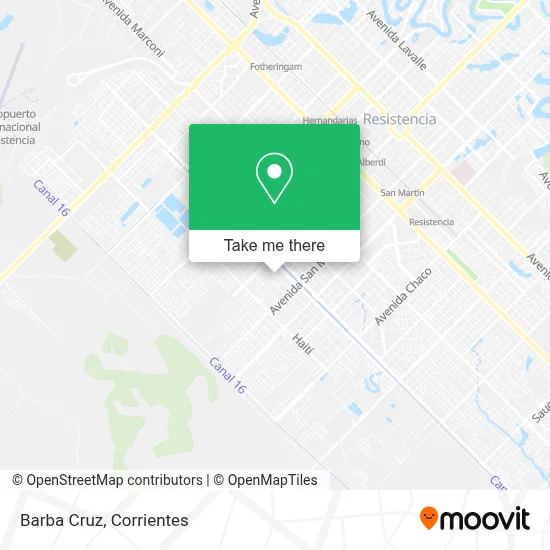 Barba Cruz map