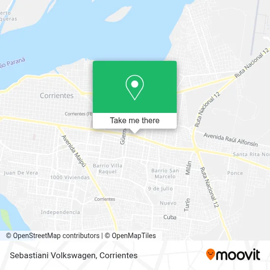 Sebastiani Volkswagen map