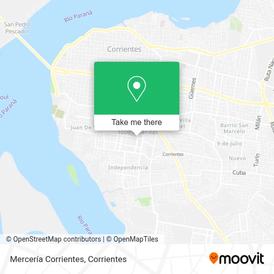 Mercería Corrientes map
