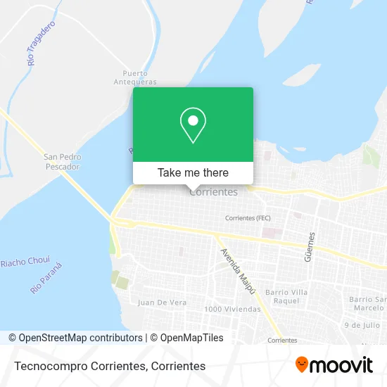 Tecnocompro Corrientes map