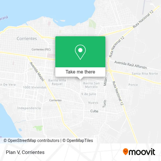 Plan V map