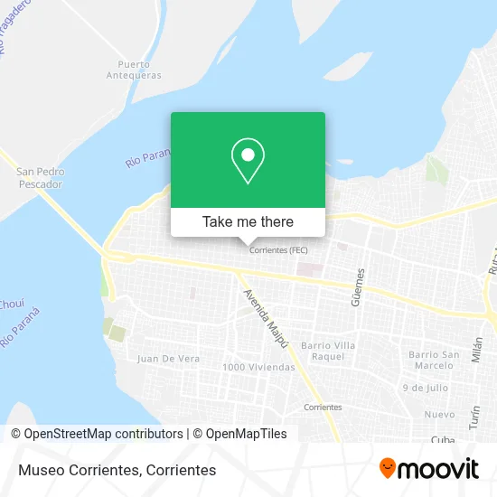 Museo Corrientes map