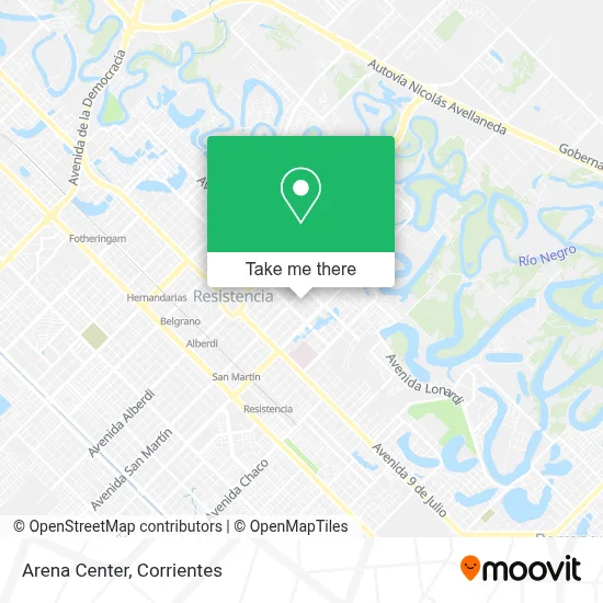Arena Center map