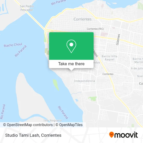 Studio Tami Lash map