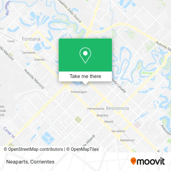 Neaparts map