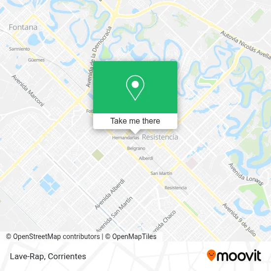 Lave-Rap map