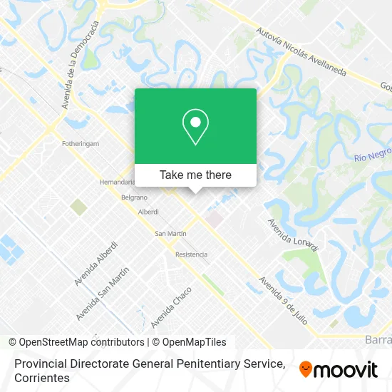 Provincial Directorate General Penitentiary Service map