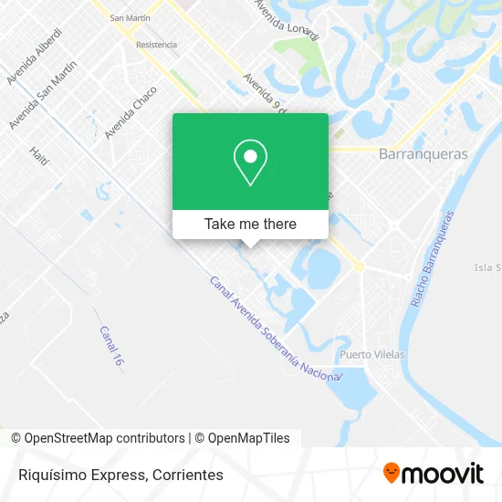 Riquísimo Express map