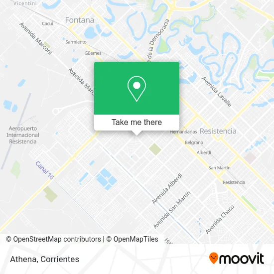 Athena map