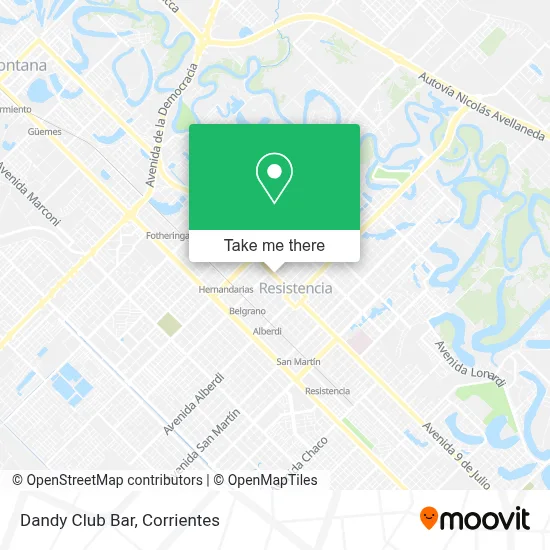 Dandy Club Bar map