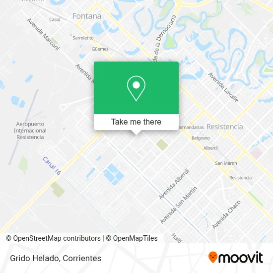 Grido Helado map