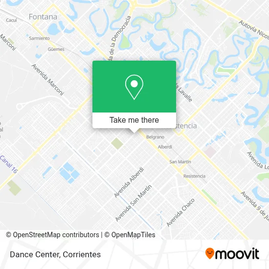 Dance Center map