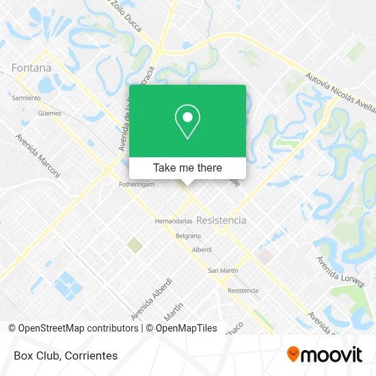 Box Club map