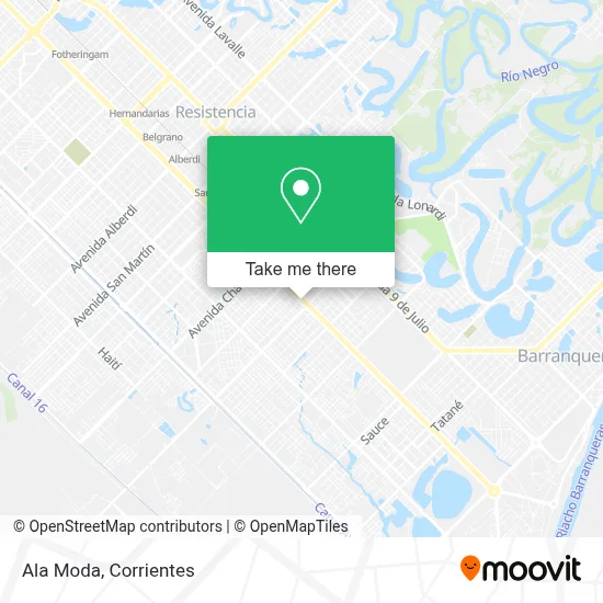 Ala Moda map