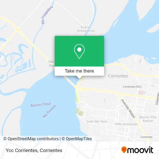 Ycc Corrientes map
