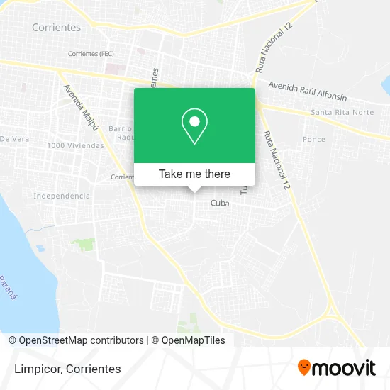 Limpicor map