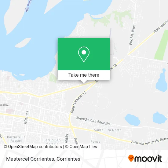 Mastercel Corrientes map
