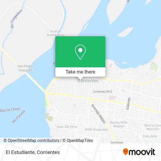 El Estudiante map