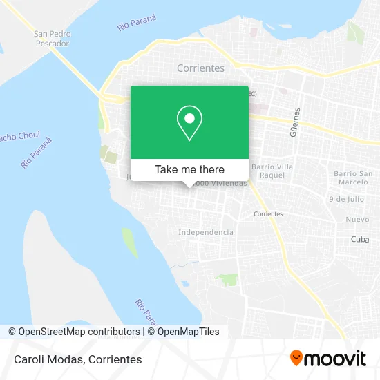 Caroli Modas map