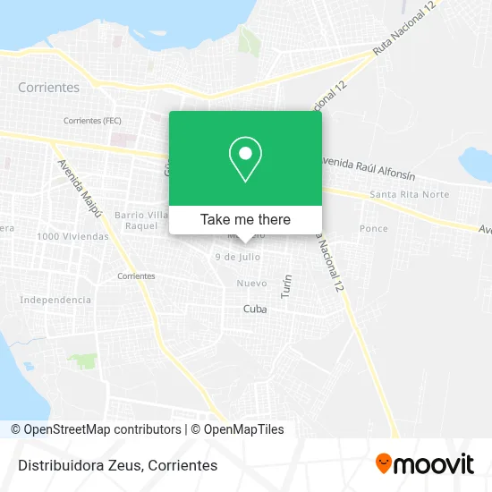 Distribuidora Zeus map
