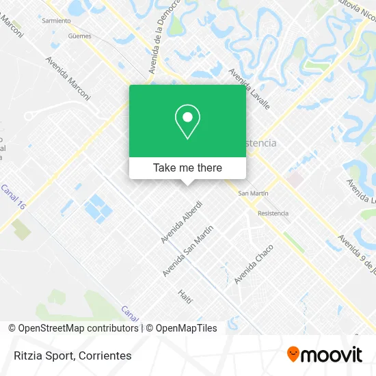 Ritzia Sport map