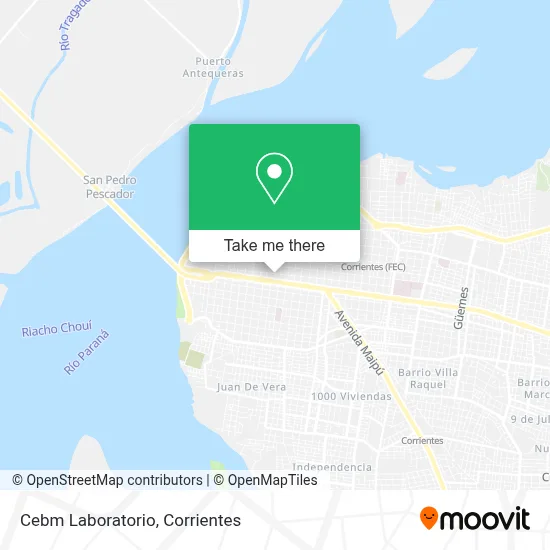 Cebm Laboratorio map