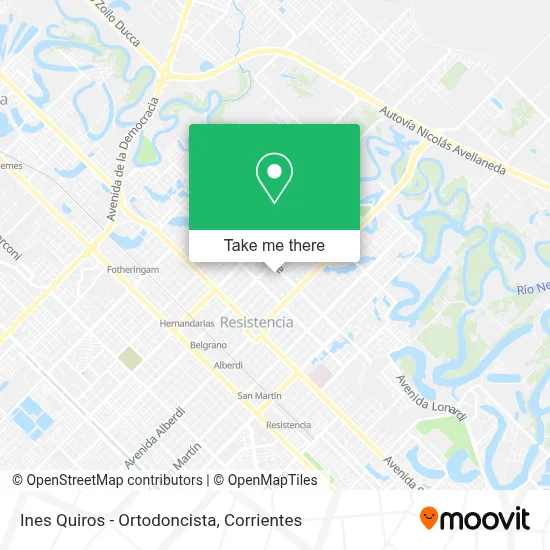 Ines Quiros - Ortodoncista map