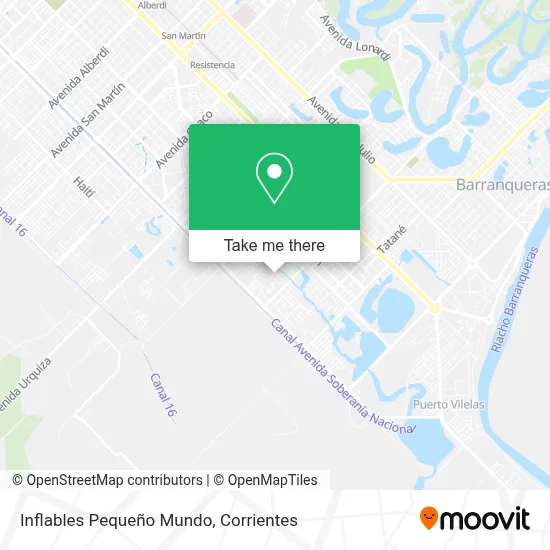 Inflables Pequeño Mundo map